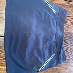 Title Nine Grey Bun Warmer Skirt, Grey Skirt with Yellow Accents